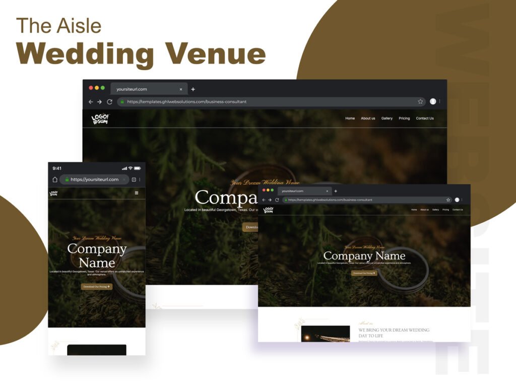 Wedding/Events Website